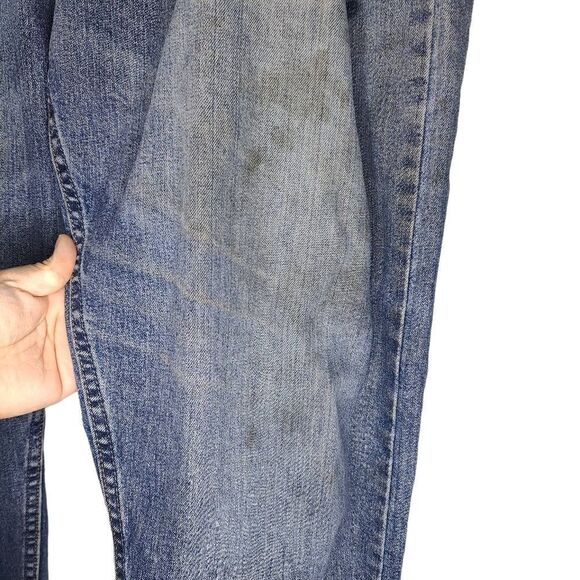 Wrangler Oversized Distressed Marked Work Denim Jeans - Picture 4 of 10